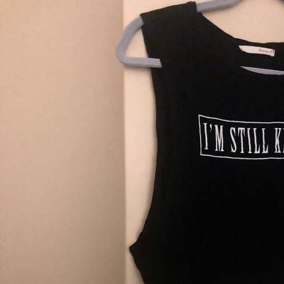 Papaya Loose Fitting Cropped Tank Top - Picture 4 of 4